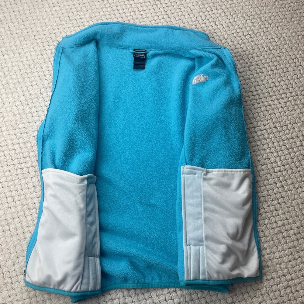The North Face Turquoise Fleece Jacket - Picture 3 of 11